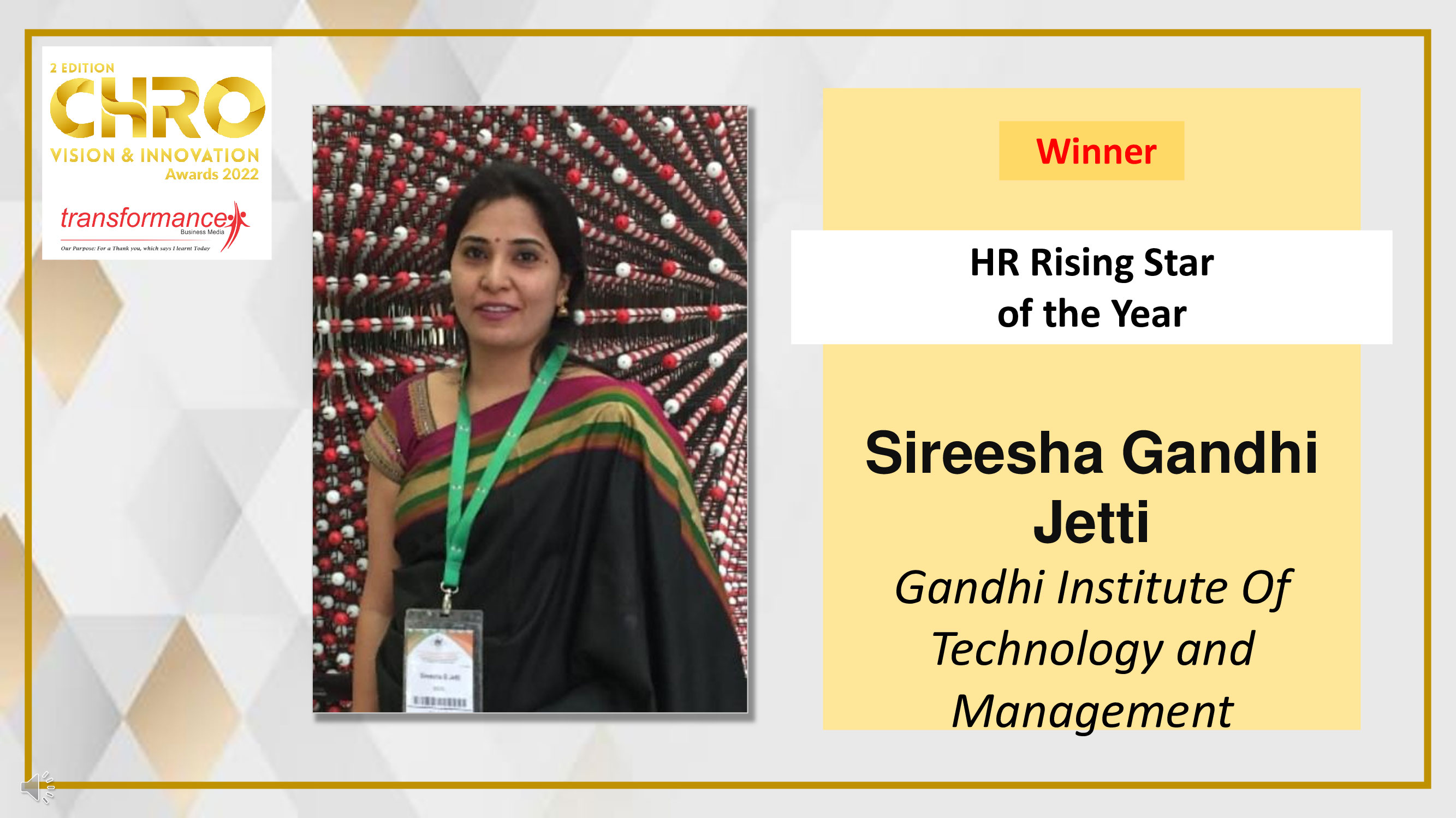 Sireesha Gandhi Jetti, Gandhi Institute Of Technology
                            and Management