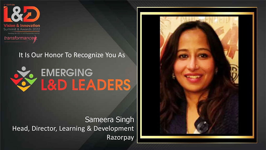 Sameera Singh, Head, Director, Learning & Development, Razorpay