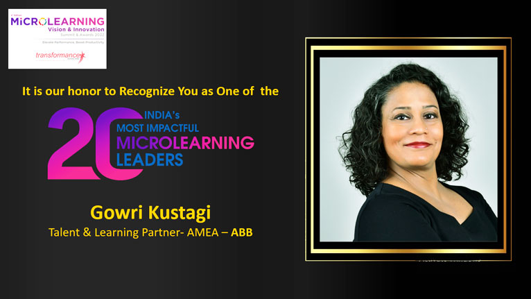 Gowri Kustagi, Talent & Learning Partner- AMEA – ABB